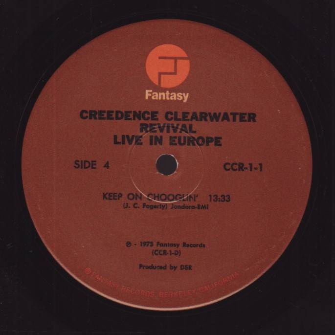 Creedence Clearwater Revival Live In Europe [lp label d usa]